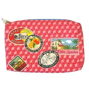 Estee Lauder Retro Travel Make Up Bag Pouch